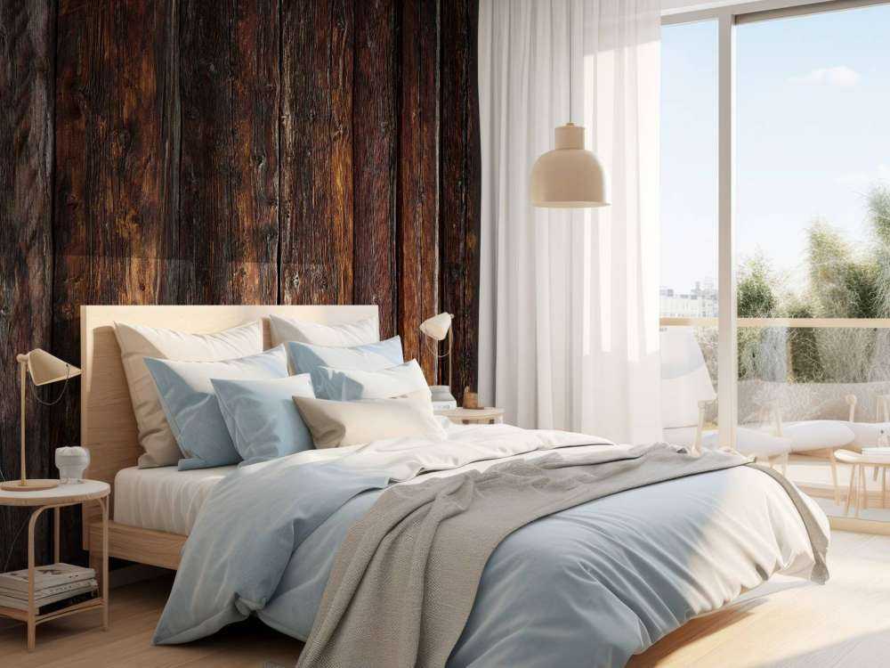 Legno scuro bruciato