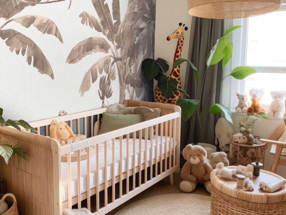 Piccoli animali della giungla in taupe