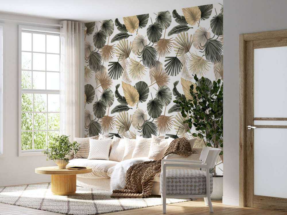 Foglie di palma essiccate