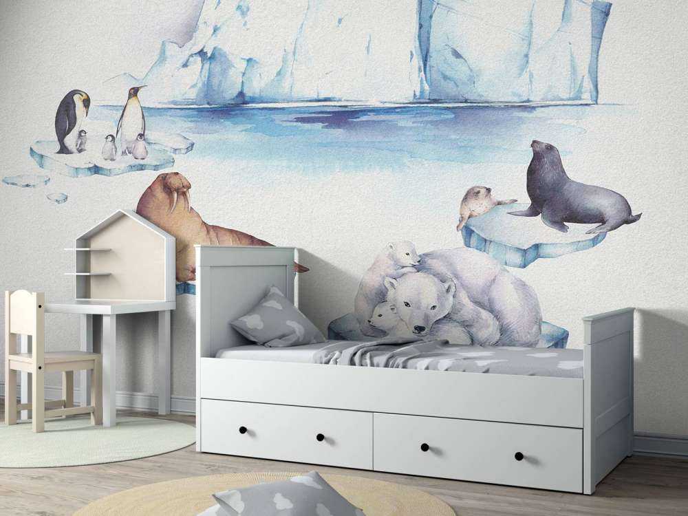 Animali del mondo di ghiaccio