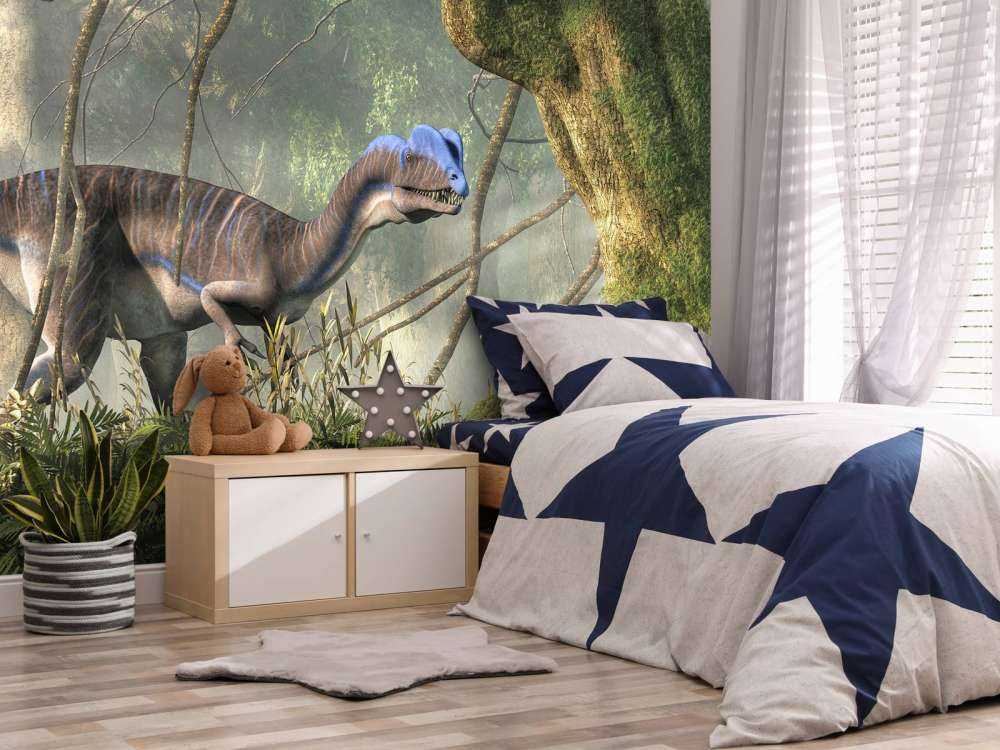 Dinosauri nella foresta