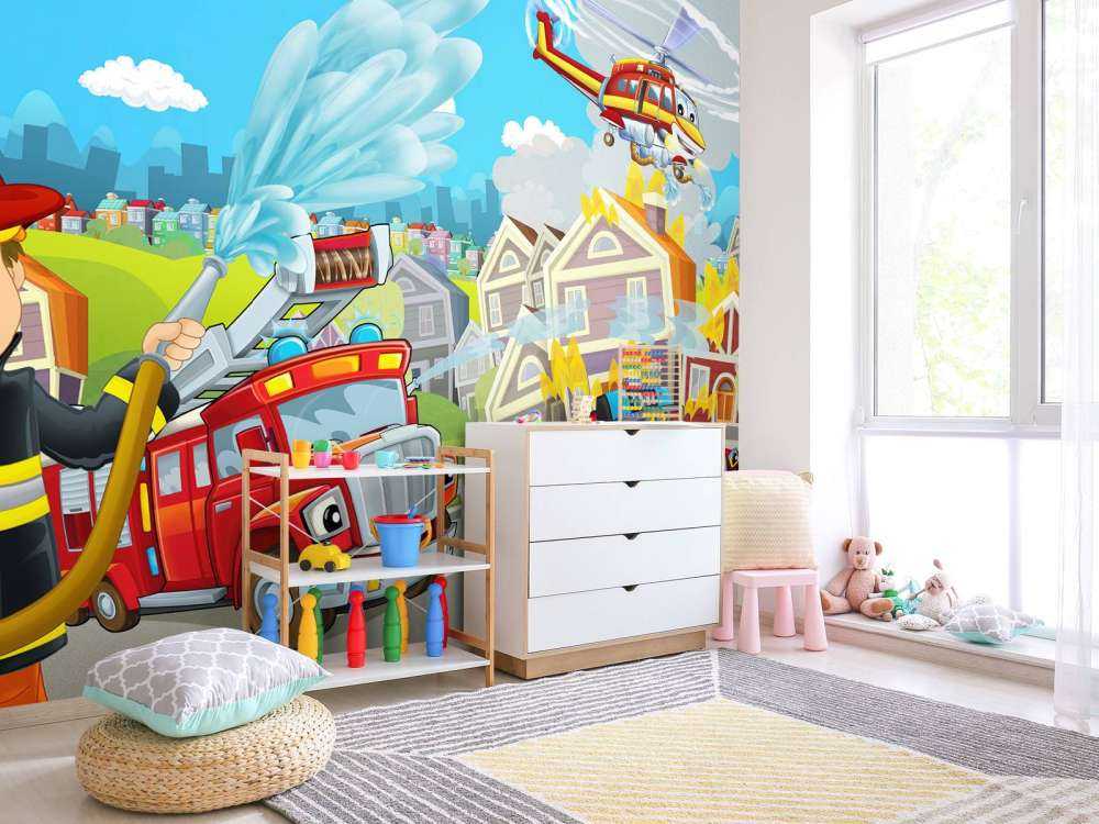 Camera dei bambini vigili del fuoco