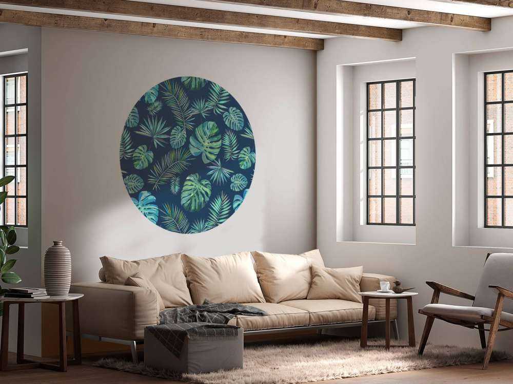 Foglie di palma e monstera