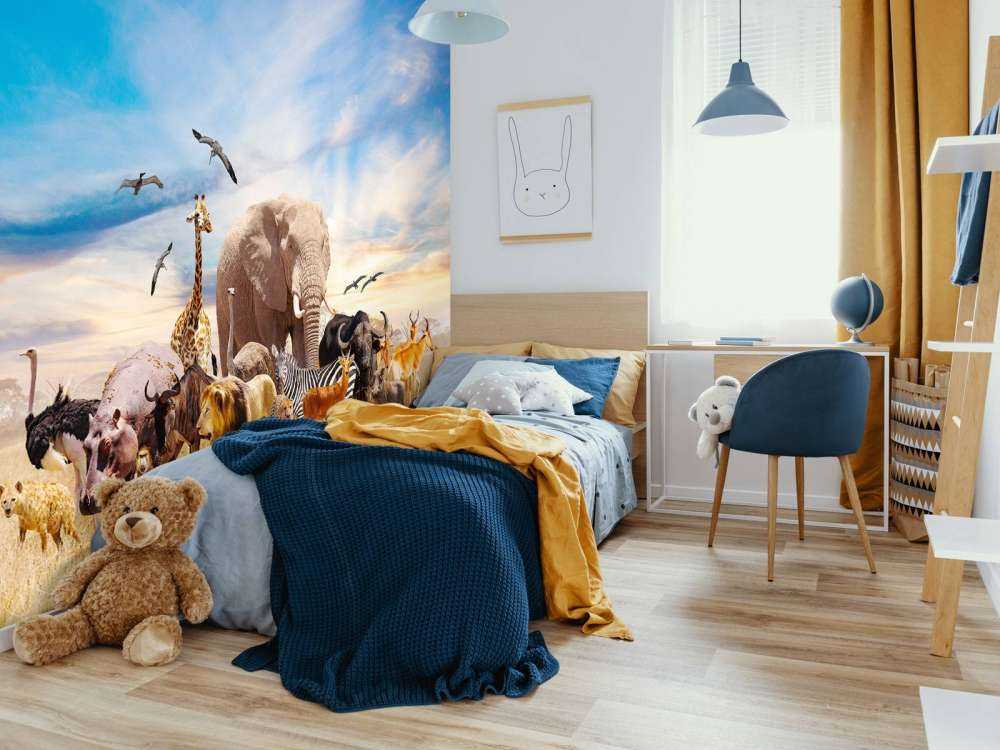 Gruppo di animali africani