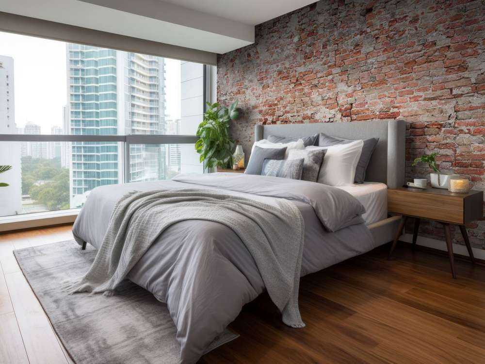 Muro di mattoni in rovina