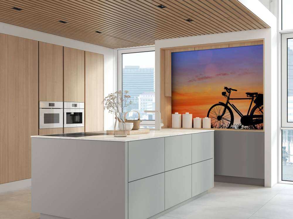 Bicicletta vintage al tramonto