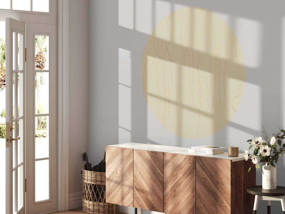 Linee organiche erba beige II