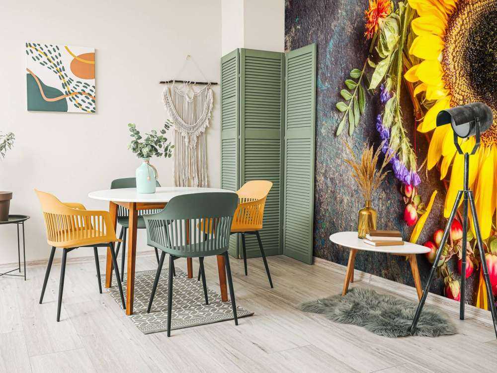 Statua floreale autunnale