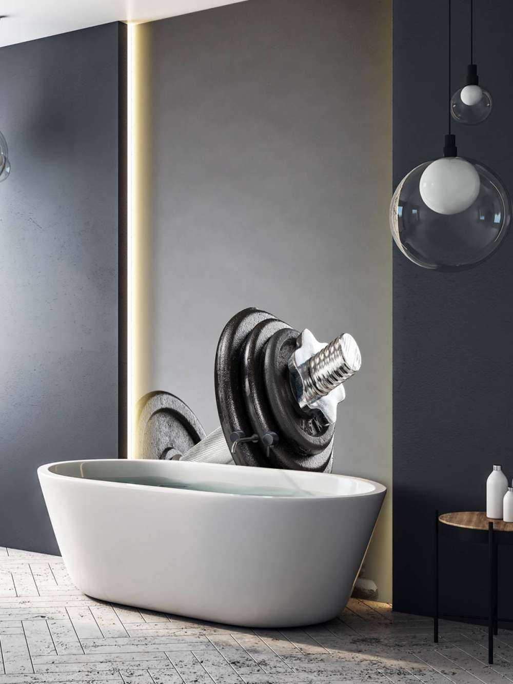 Dumbell con dischi neri