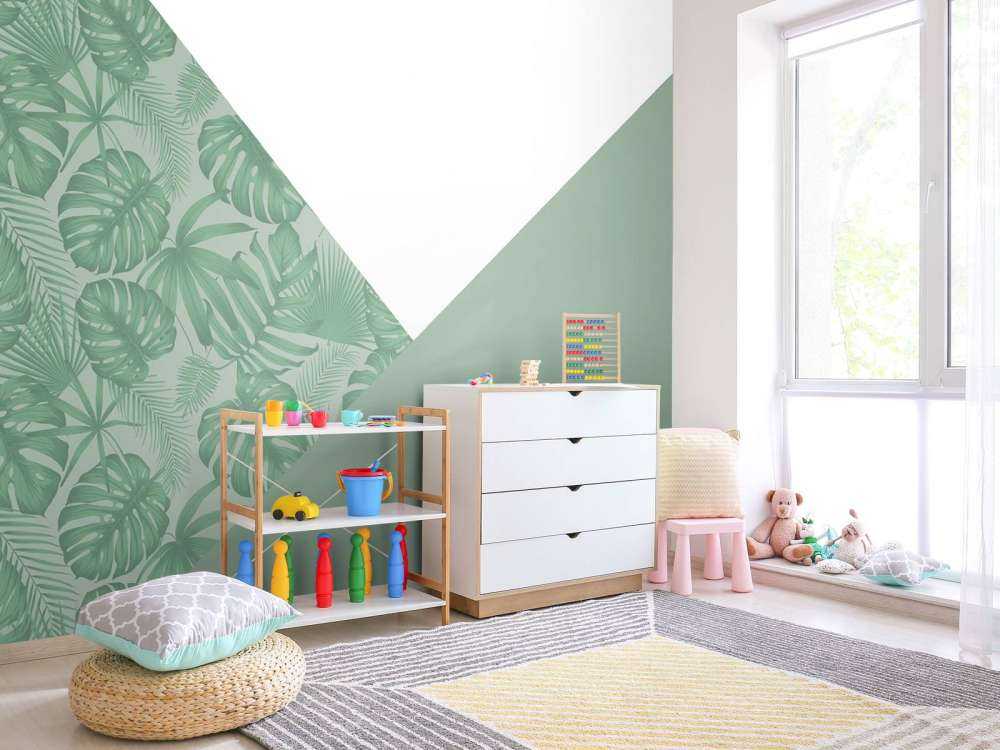 Triangoli con motivo a giungla