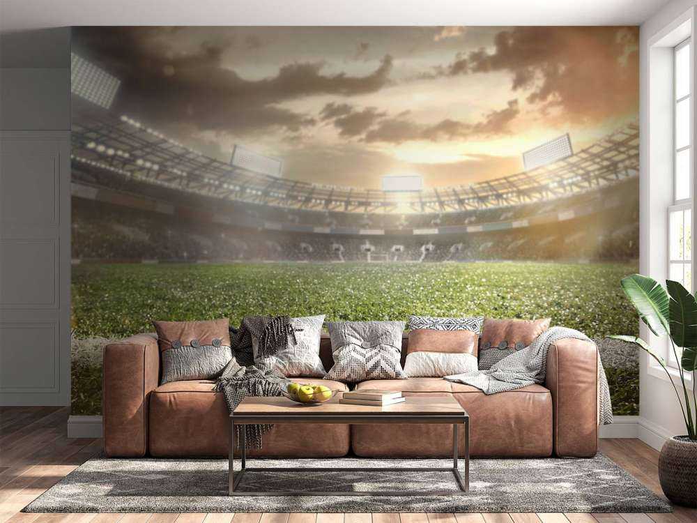 Stadio con erba artificiale