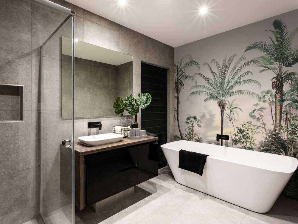 Tropicali Romantici Verde Scuro