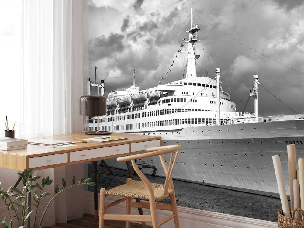 Classico oceano senza tempo in bianco e nero