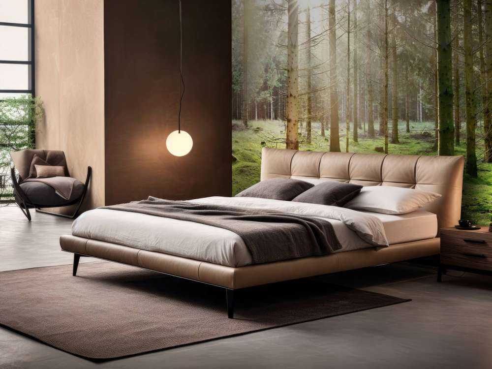 Foresta di conifere con muschio