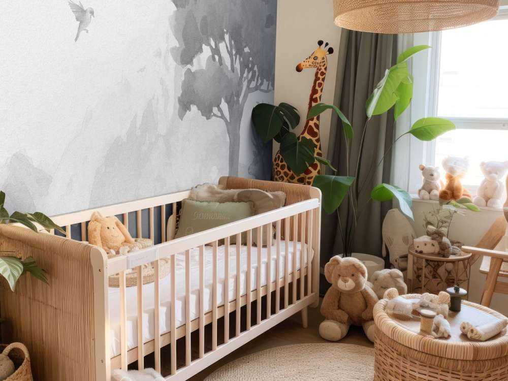 Animali della foresta in bianco e nero