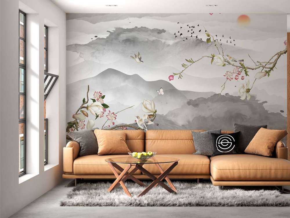 Montagne e colline grigie