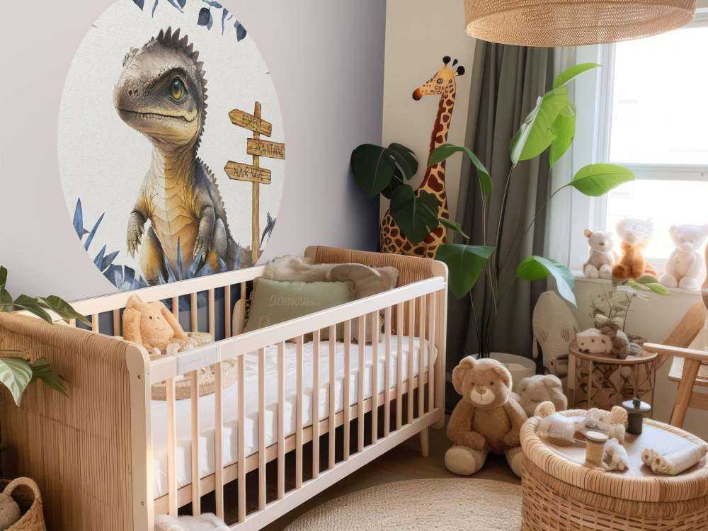 Baby spinosaurus nella giungla blu