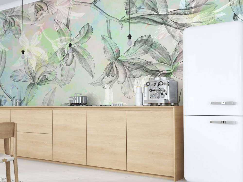 Acquerello Armonia di Orchidee