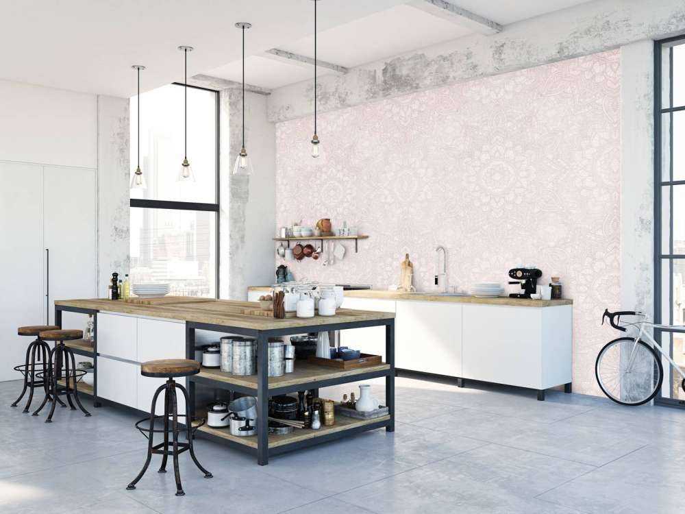 Mandala d'oro Boho - rosa blush