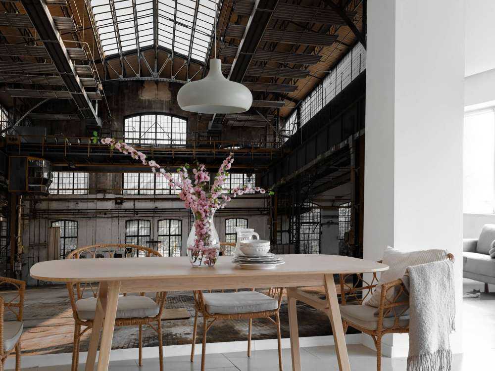 Verlaten industriële hal