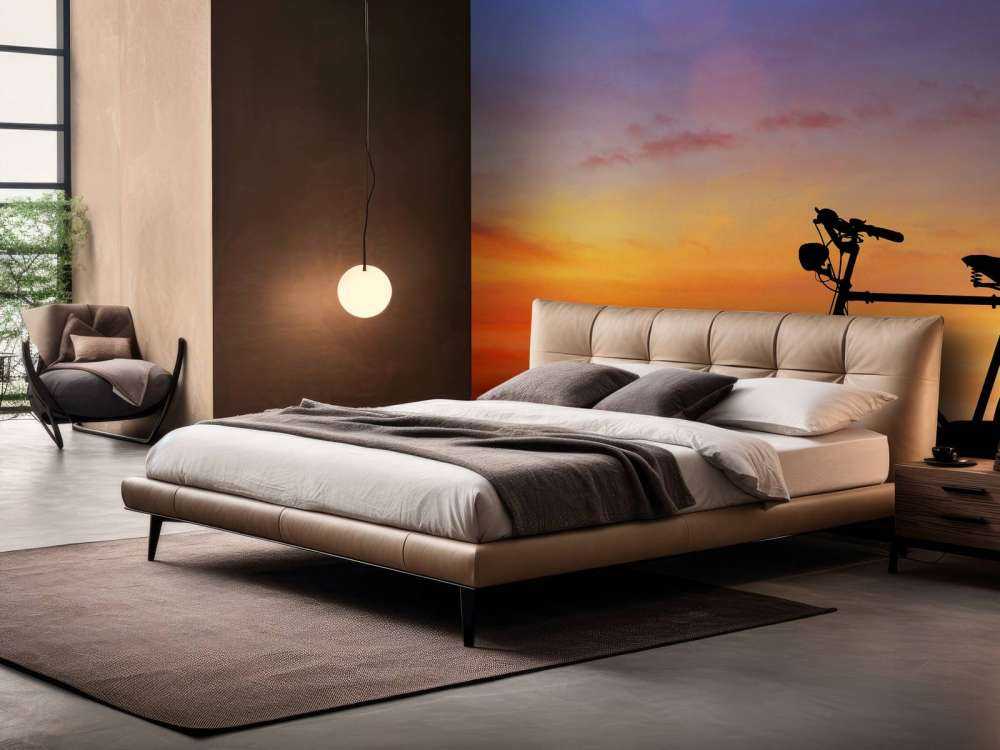 Bicicletta vintage al tramonto