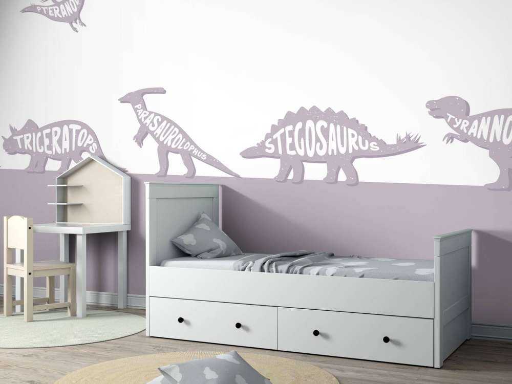 Dinos con testo in rosa