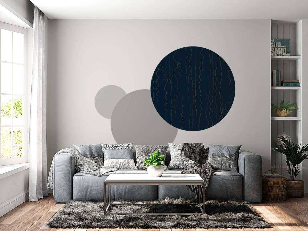 Linee organiche erba blu notte