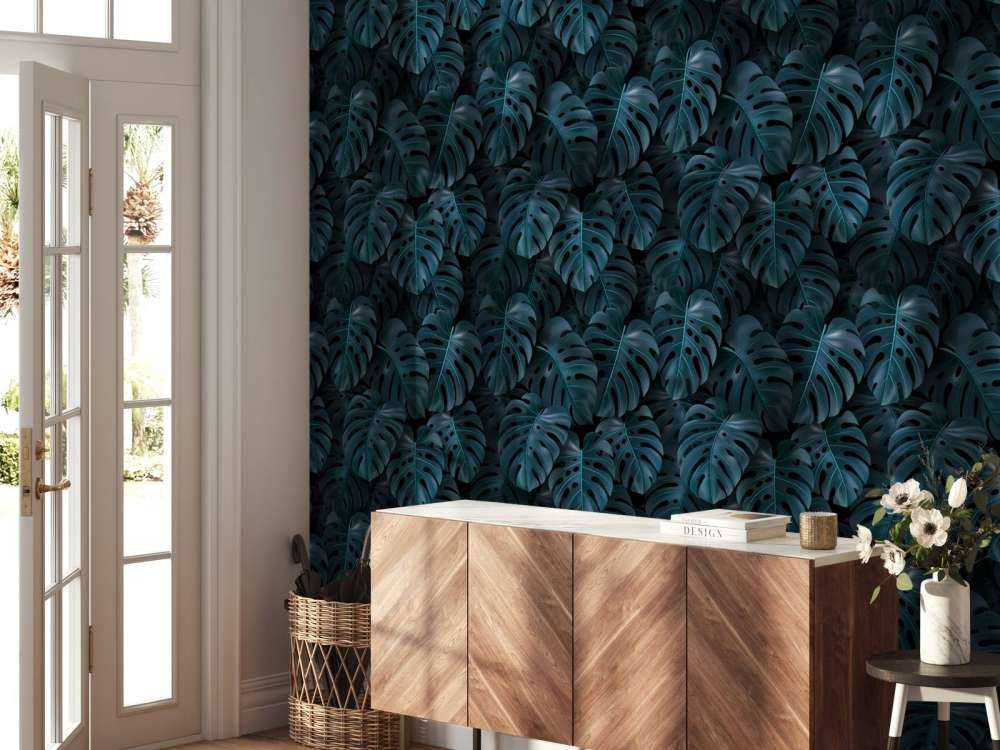 Foglie di Monstera verde tropicale