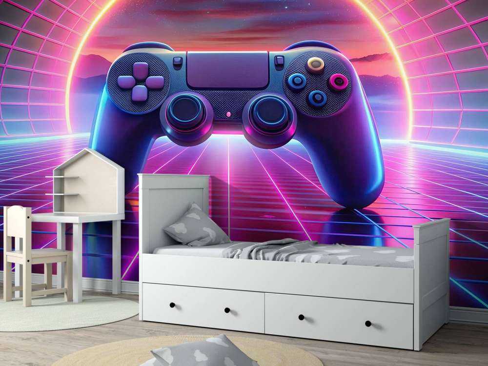 Retro Neon Gamewereld