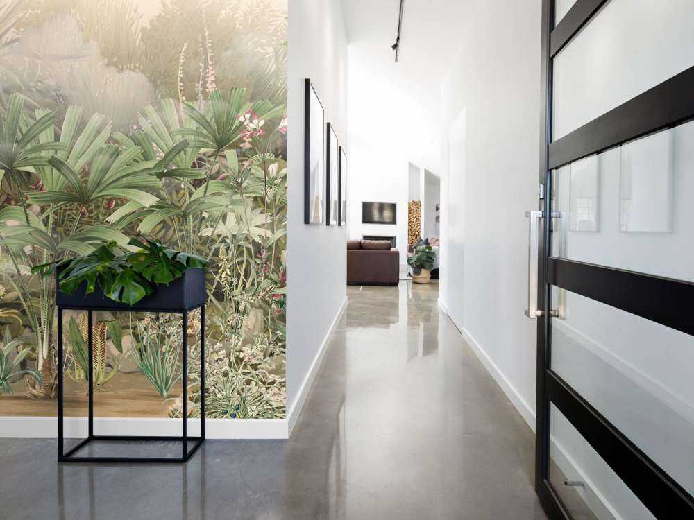 Mattina nel Giardino Tropicale Verde