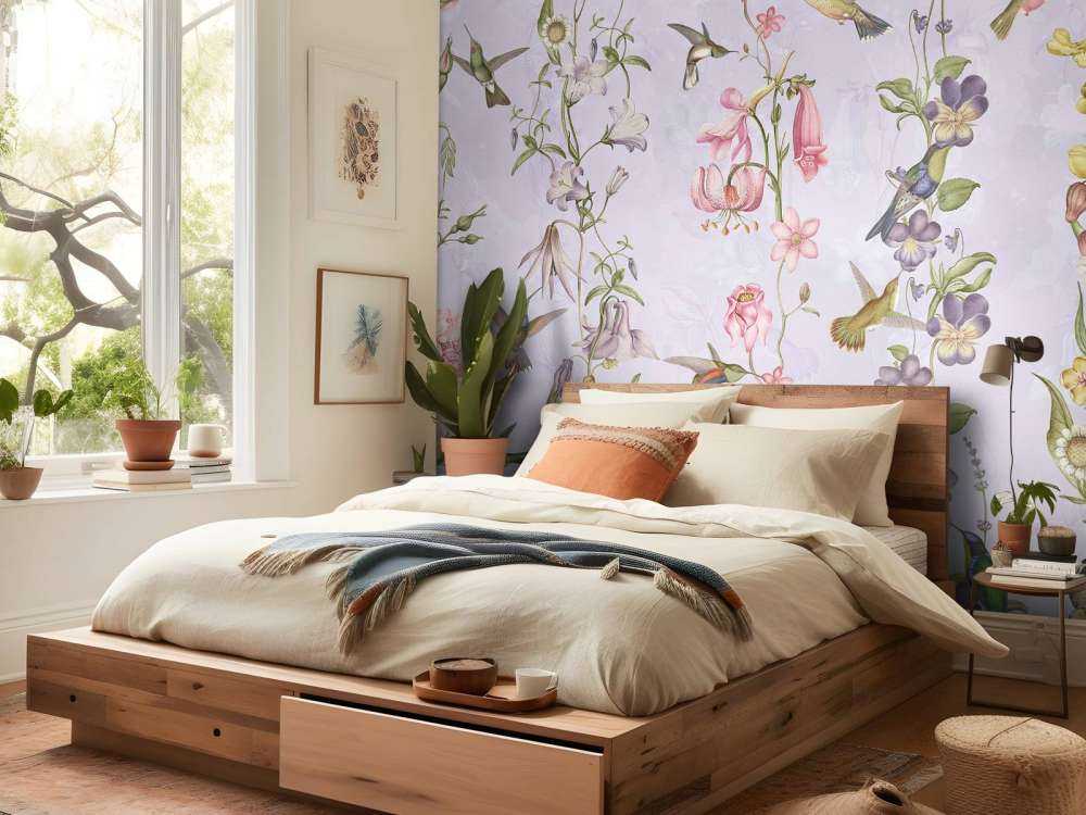 Fiori di prato e giardino viola