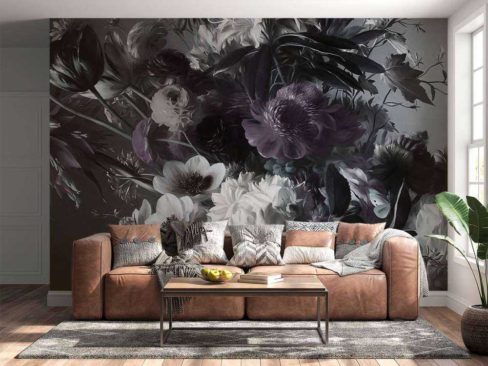 Grande bouquet con anemoni viola