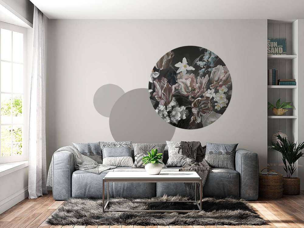 Bouquet con peonie arancioni