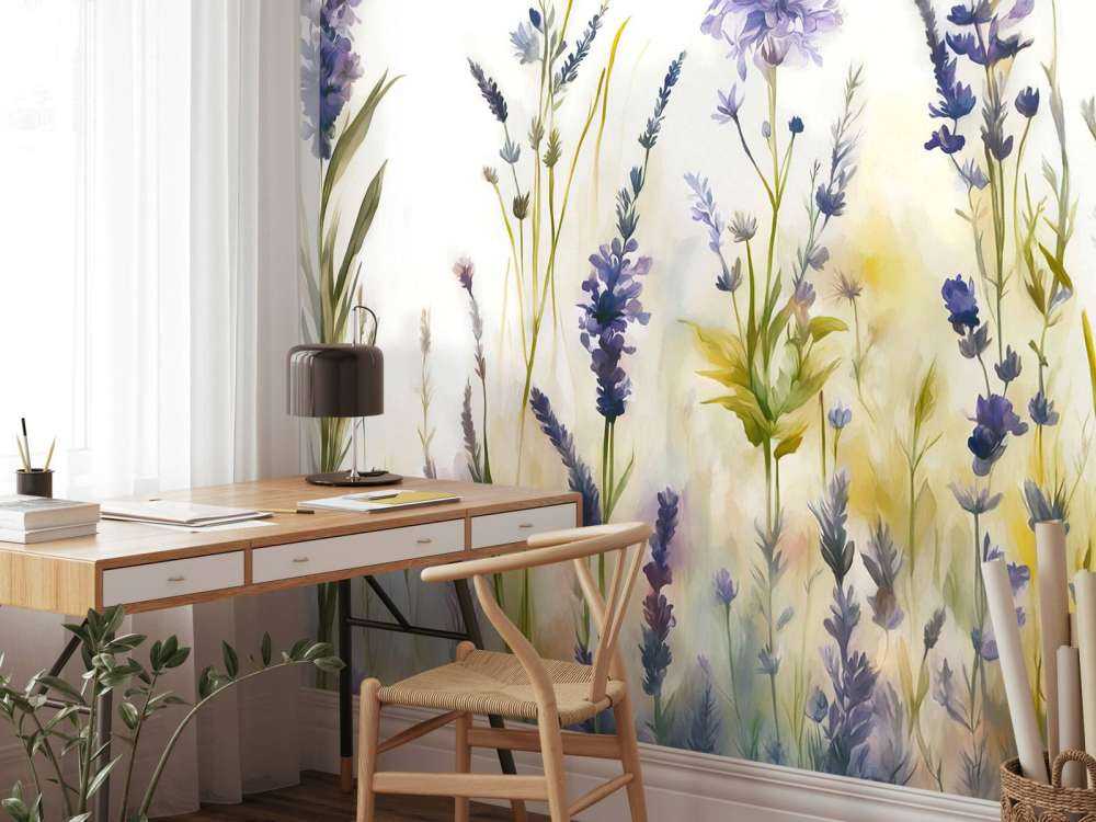 Lavanda Radura Senza Giunte Pastello