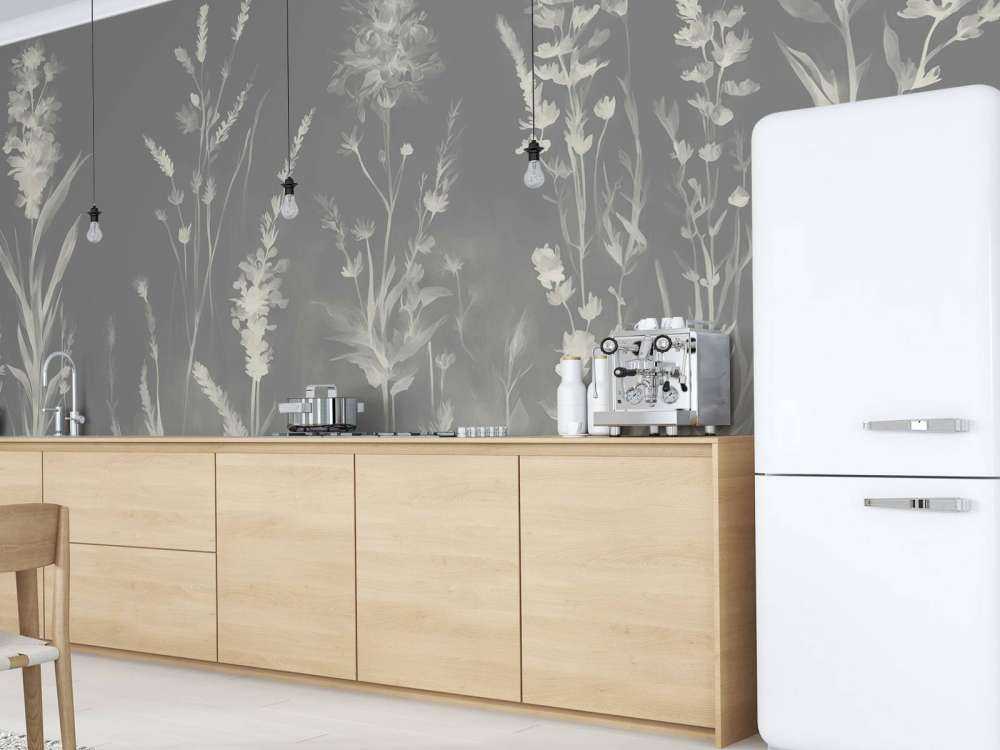 Lavanda Radura Senza Giunzioni Grigio Argento