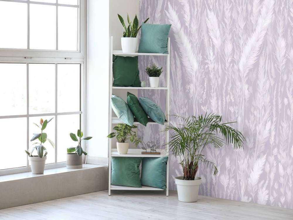 Parete di erbe di campo - viola