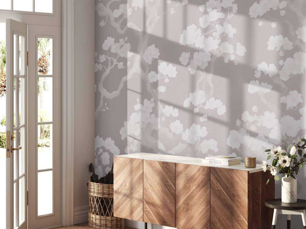 Meravigliosa foresta in fiore - rosa