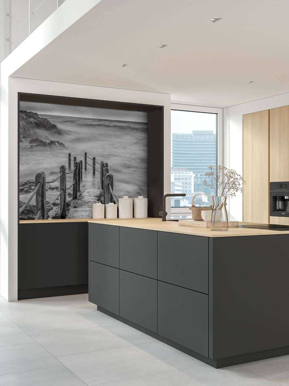 Ponte di legno per la nebbia