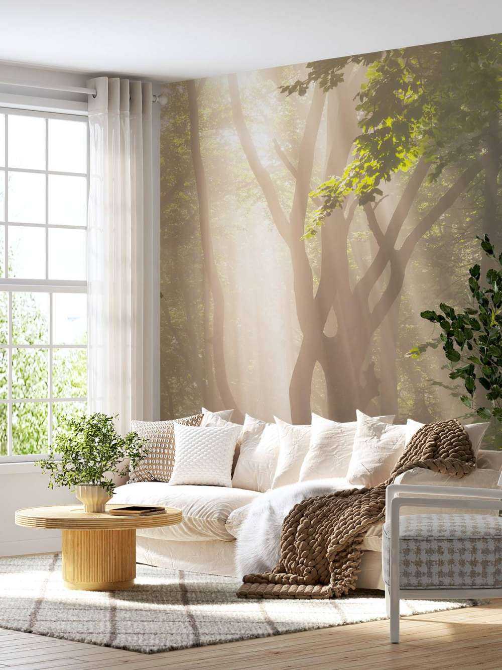 Torsione albero nella foresta