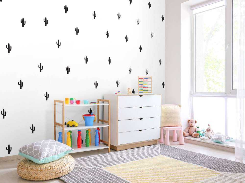 Cactus in bianco e nero