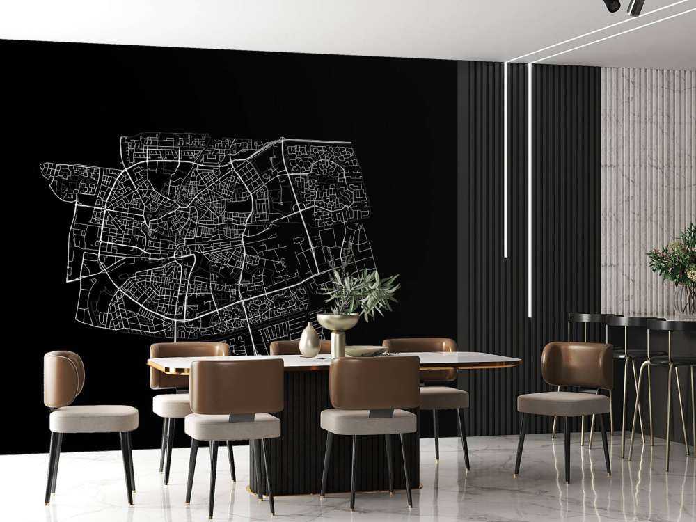 Mappa di Leeuwarden, nero