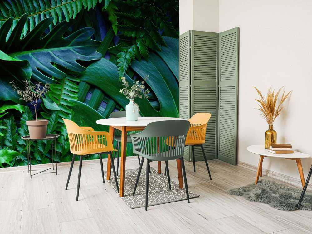 Foglie verdi della giungla