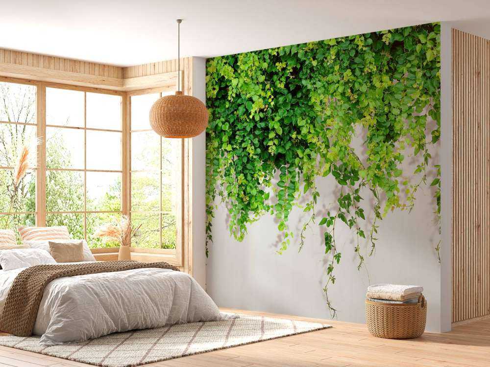 Ramas verdes colgantes