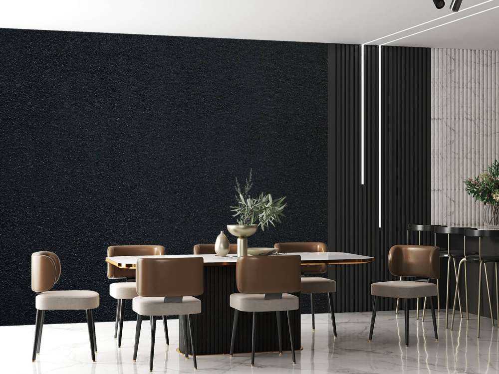 Muro scuro con pietre fini