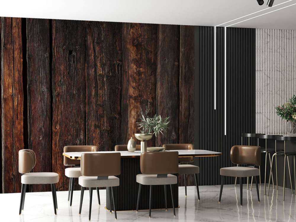 Legno verticale scuro