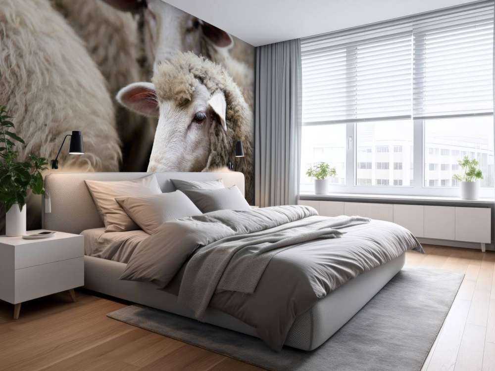 Pecora in primo piano