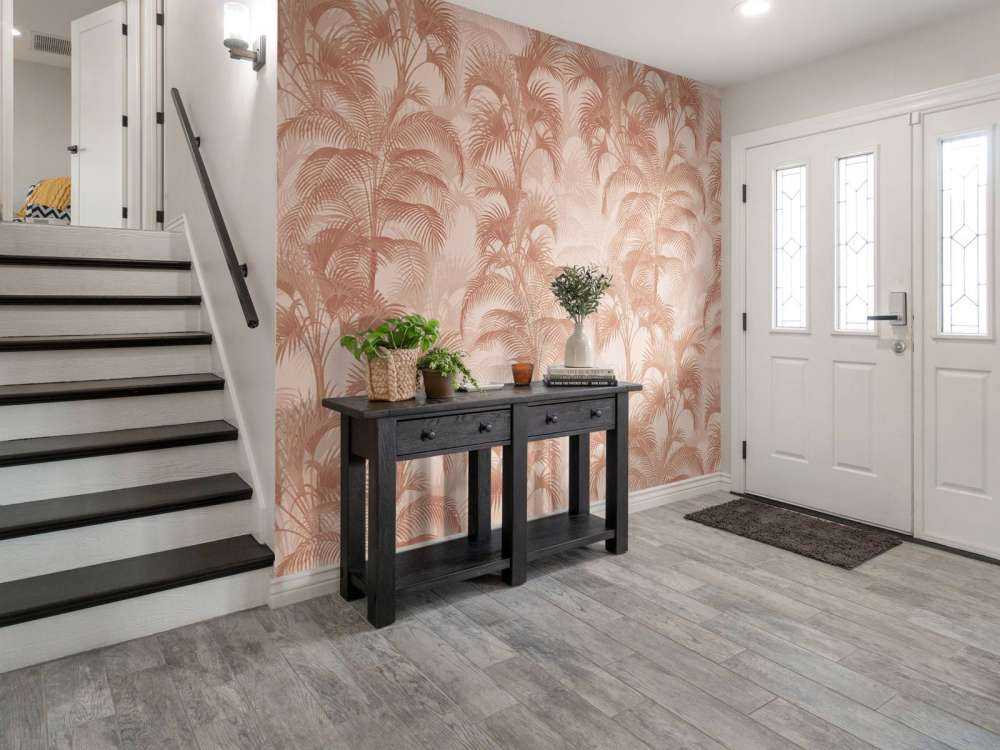 Palme tropicali d'epoca - terracotta