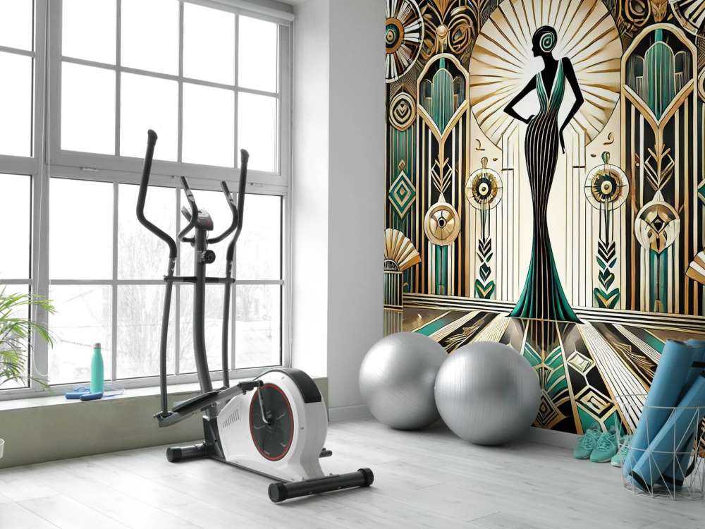 Scena di Eleganza Vintage in Art Deco