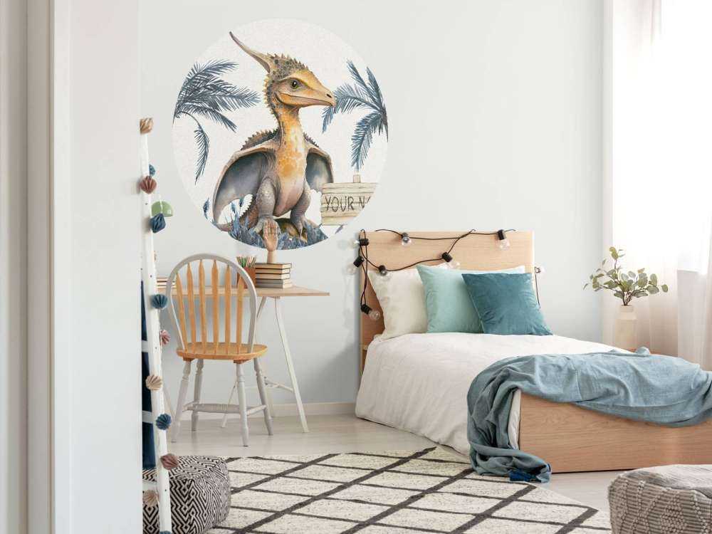 Baby pteranodon nella giungla blu