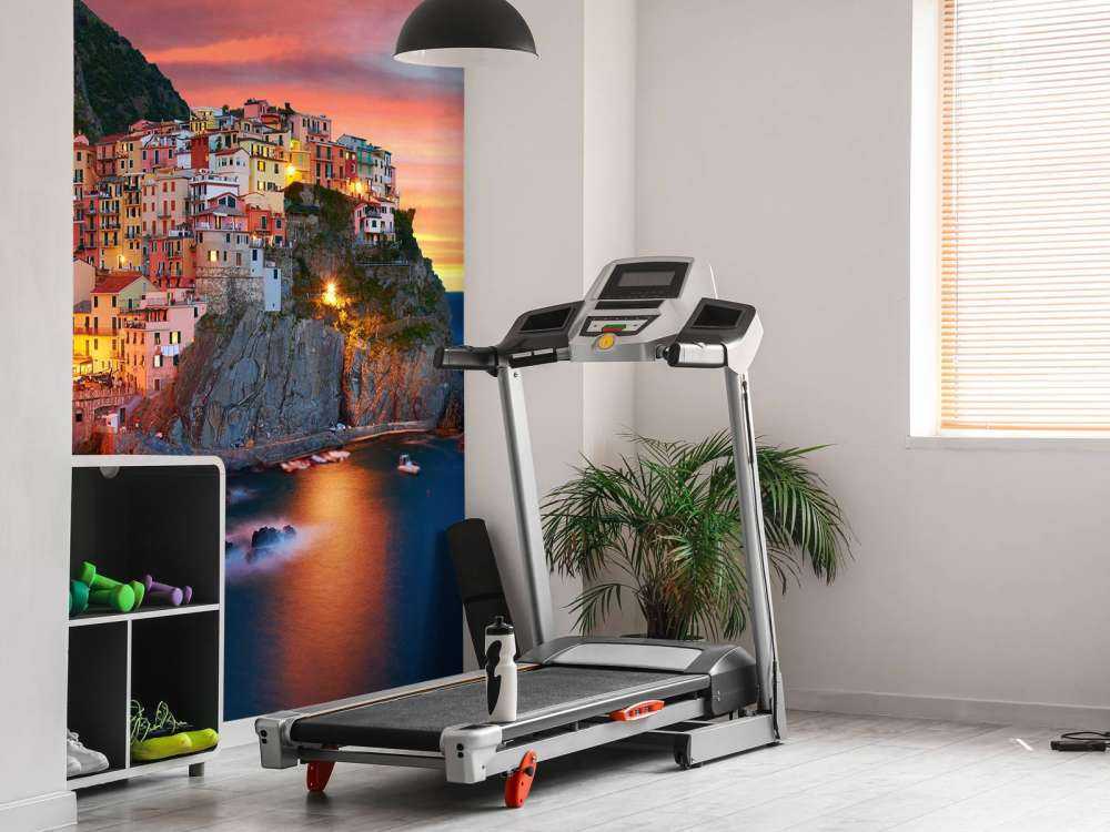 La città italiana al tramonto